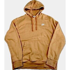 Nike Sportswear Club Fleece Pullover Hoodie Orange Adult XL